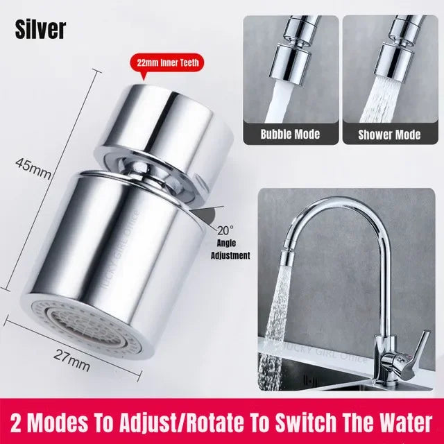 360° Flow Anti-Splash Faucet Extender