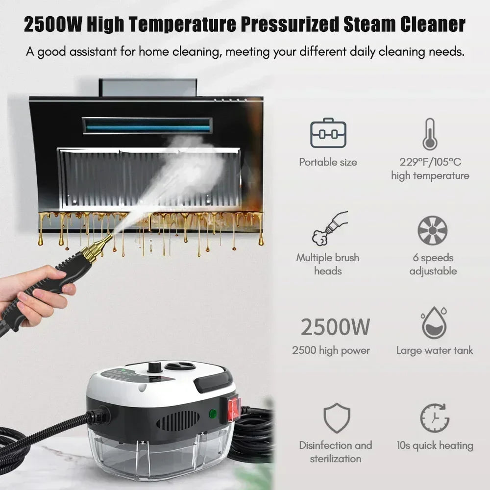 High-Pressure Portable Steam Jet Water Surface Cleaner