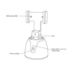 360 Auto Face Tracking Rotating Wireless Bluetooth Phone Holder