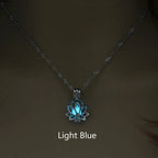 Mystic Moon Glow Lotus Necklace