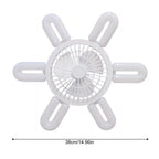Silent Adjustable Remote Control Ceiling Foldable Fan Lamp