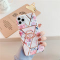 Golden Silver Finger Ring Holder Marble Iphone Cases