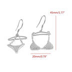 Sun Kissed Bikini Shape Earrings