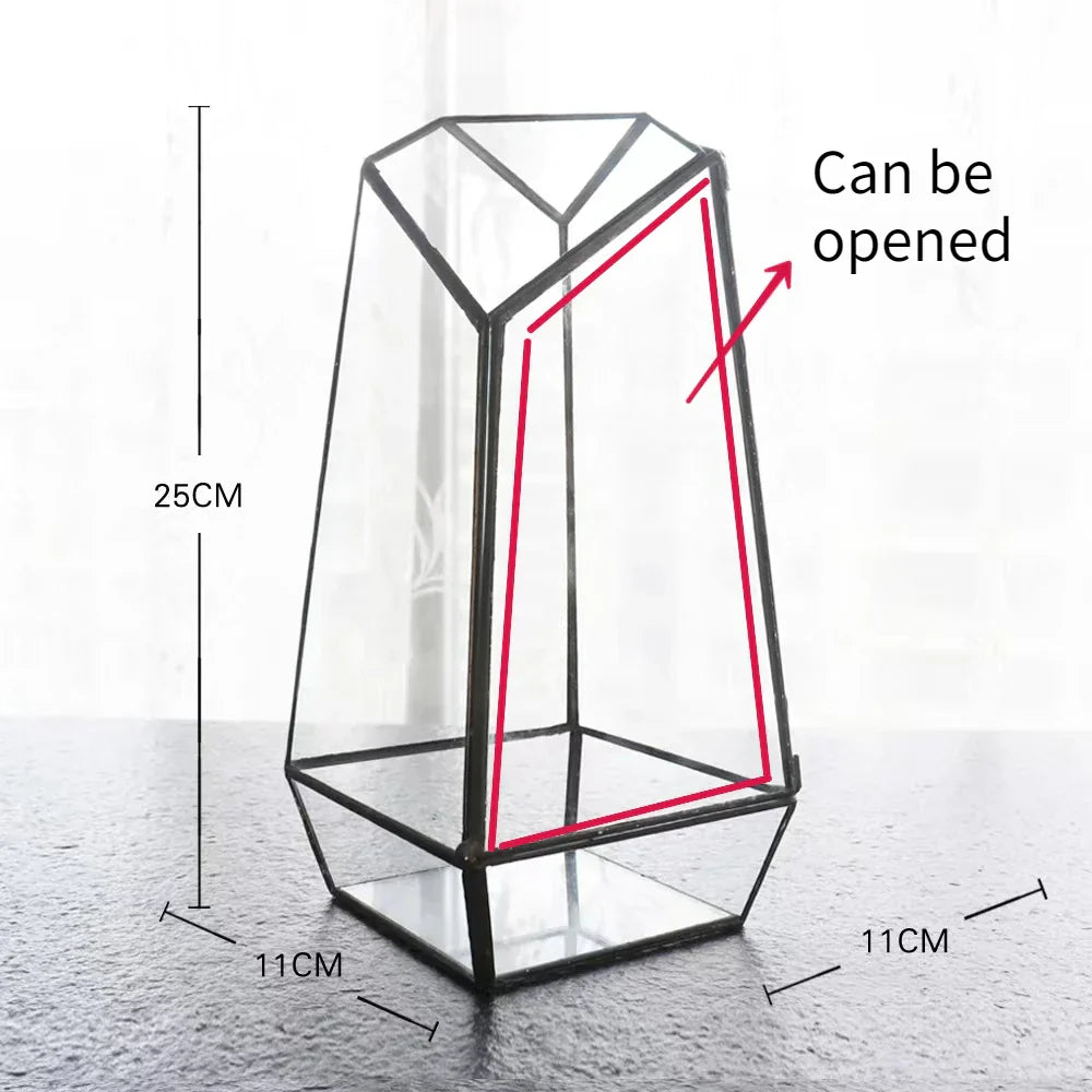 Modern Geometric Nature-Inspired Botanical Terrarium