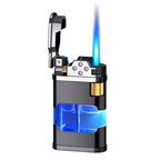 Blue Flame Metal Windproof Gas Lighter