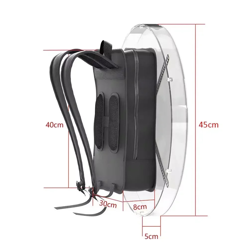 3D Hologram Fan Projector Portable Digital Backpack