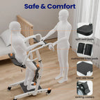 Ergonomic Patient Lift Assist Transfer Wheelchair