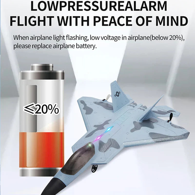 Storm Hawk Ultra Bright LED Foam Jet Fighter