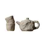 Artisan Rustic Stone Texture Teapot Set