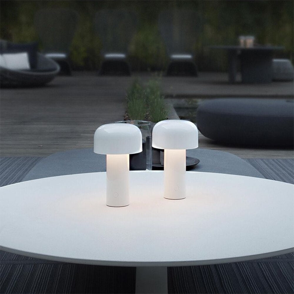 Italian Style Rechargeable Mushroom Table Lamp