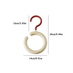 2pcs Rotating Multi-Hook Closet Organizer  Hanger