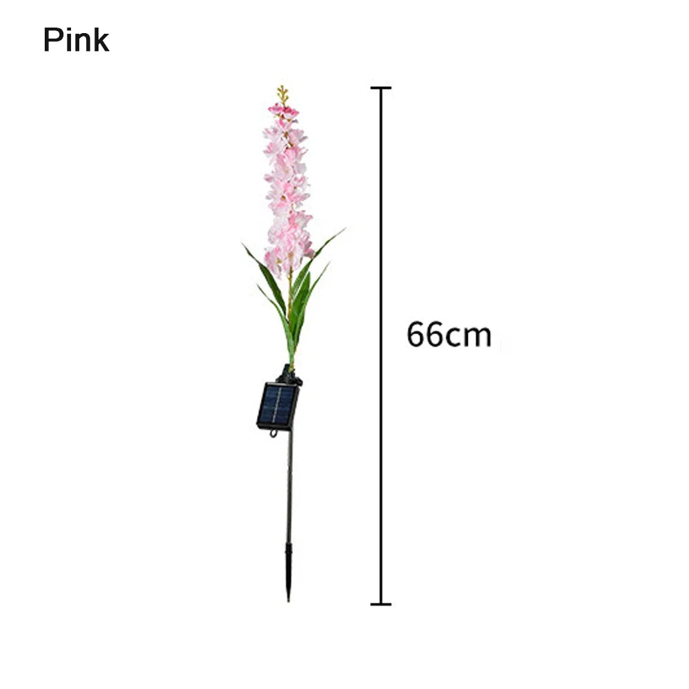 Soft Pink Glow Solar LED Flower Garden Light