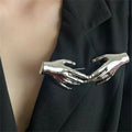 Hand Accent Art Brooch Pin
