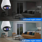 Fisheye Mini WiFi Bulb Security Camera