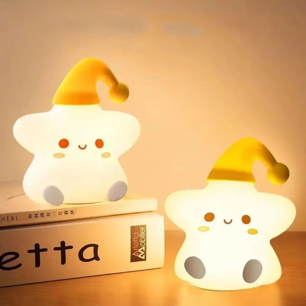 Happy Little Star LED Silicone Night Lamp