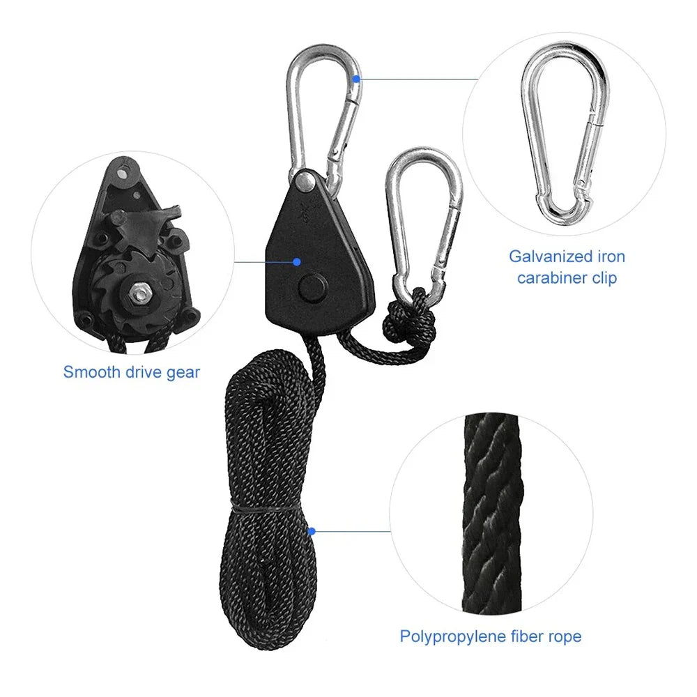 Camp Anywhere Adjustable Ratchet Tent Stabilizer Pulley Hanger