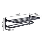 Elegant Life Space-Saving Foldable Aluminum Towel Rack