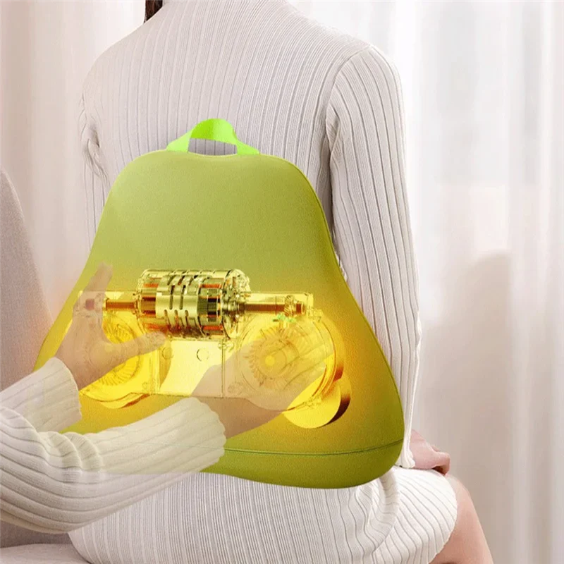 Ergonomic Back Support Heated Vibration Massager