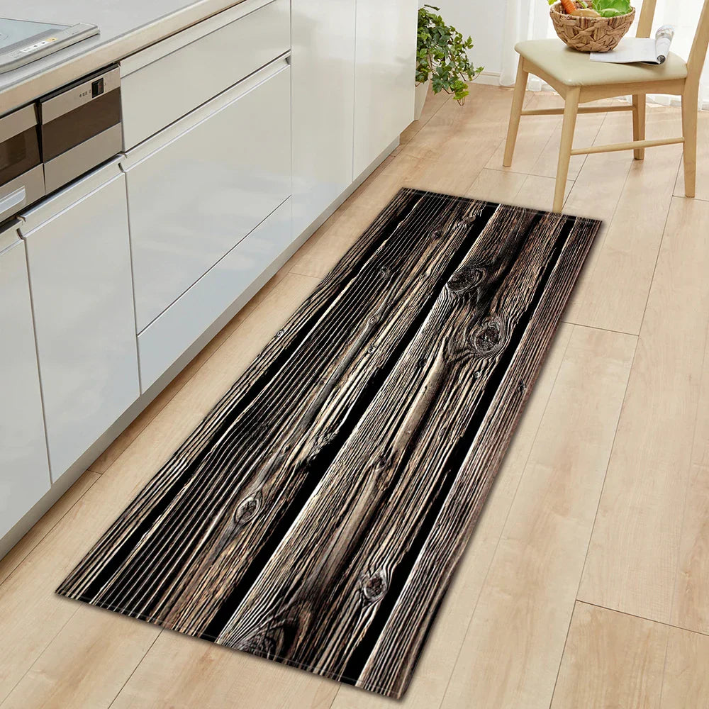 Vintage Wood Look Non-slip Cute Rugs