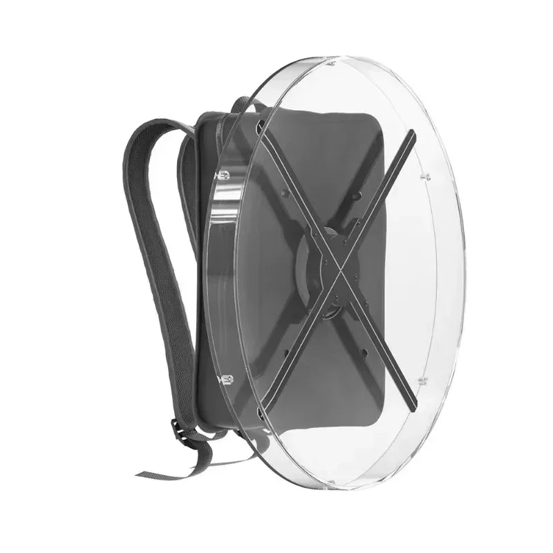 3D Hologram Fan Projector Portable Digital Backpack