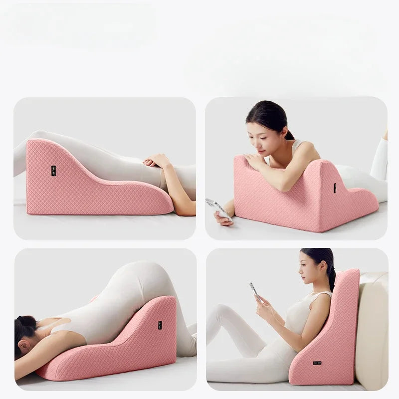 Multi-Angle Spine Support Memory Foam Ergonomic Pillow