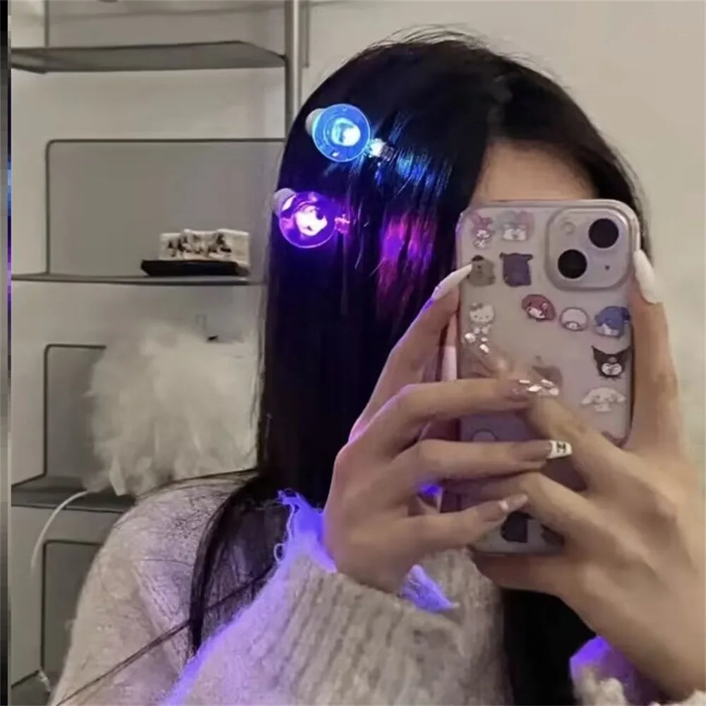Luminous Bulb Creative Hairpin