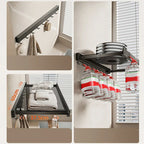 Ultra Suction Expandable Towel Storage Organizer Rack