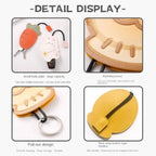 Cartoon Leather Universal Pull-Out Key Case