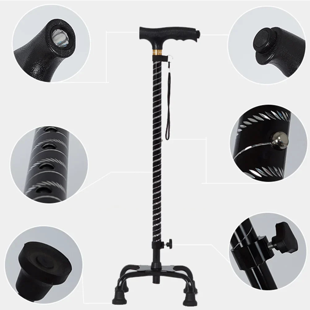 Four-Legged Anti-Slip Walking Stick