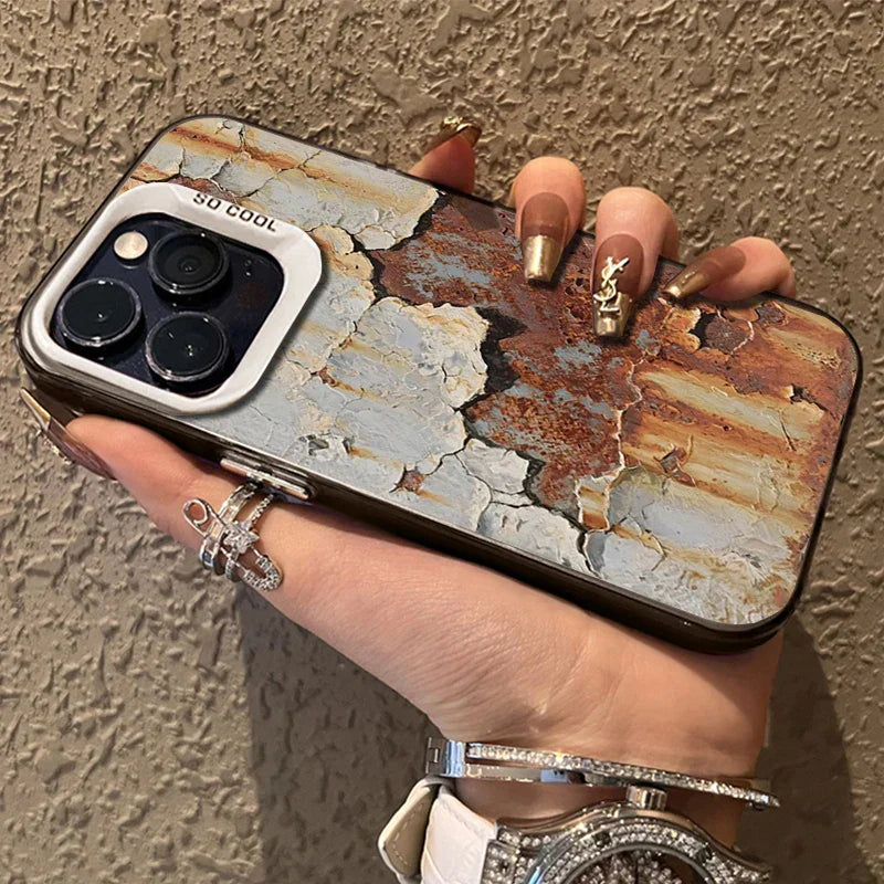 Industrial Rust Finish Shockproof iPhone Case
