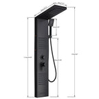 Rainfall Multi-Jet Panel Adjustable Pressure Shower Set