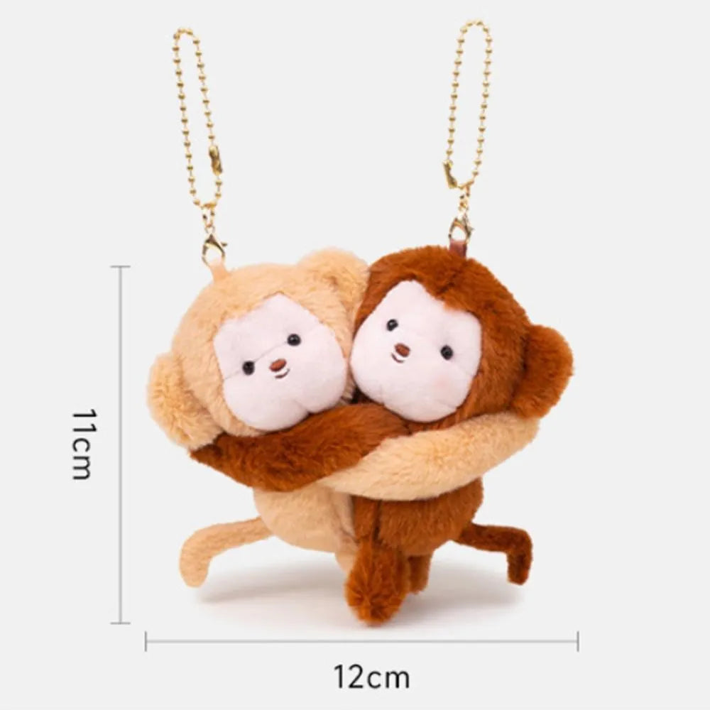 Love Bomb Hugging Animals Keychain Toys
