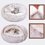 Snuggle Nest Plush Covered Pet Bed