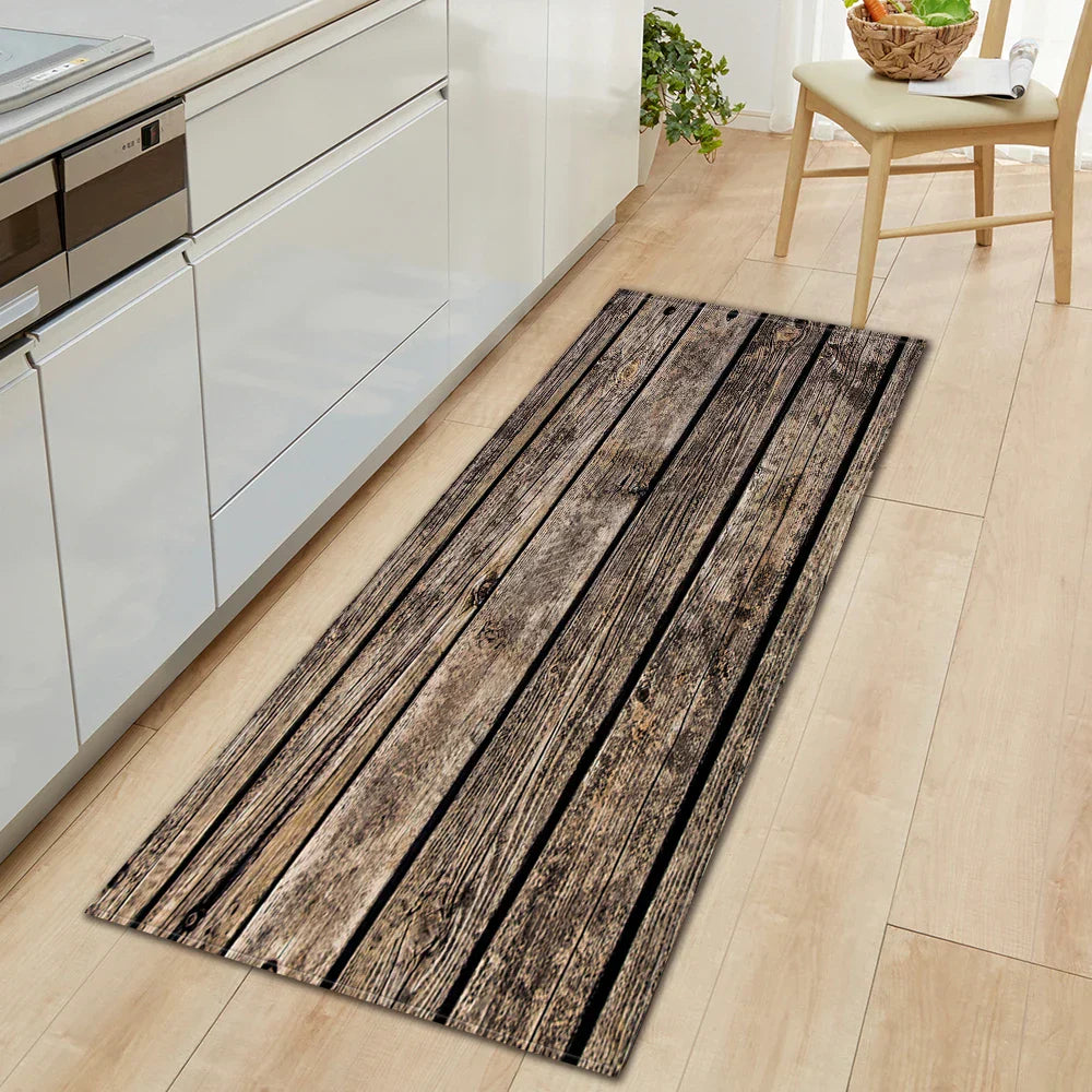 Vintage Wood Look Non-slip Cute Rugs