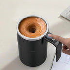 Digital Temperature Display Self Stirring Coffee Mug