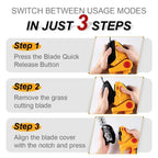 Rapid Trim Cordless Powerful Handheld Mower Tool