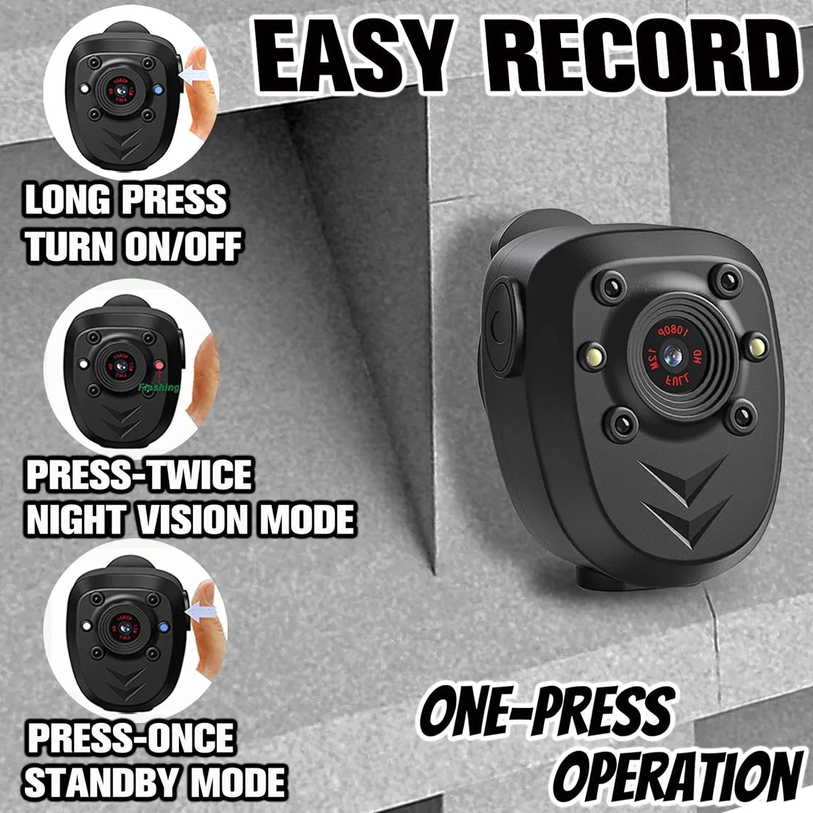 Compact View HD Night Vision Mini Secuirty Camera