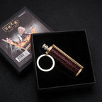 Leather Keychain Metal Match Inferno Lighter