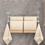 Double Rod Strong Suction Power Towel Rack