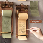 Roll-Note Wooden Clipboard