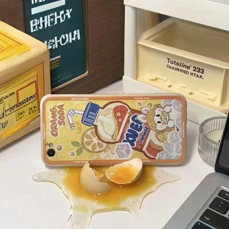 Broken Egg Yolk Universal Phone Stand