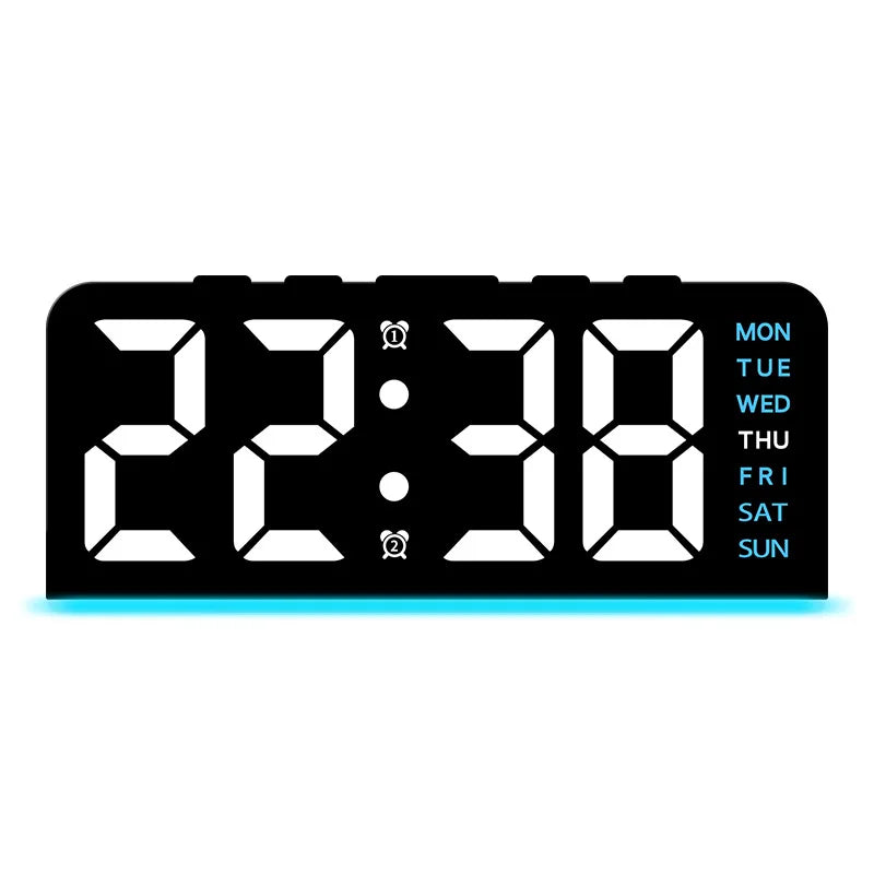Modern LED All Week Display Night Lamp Alarm Clock