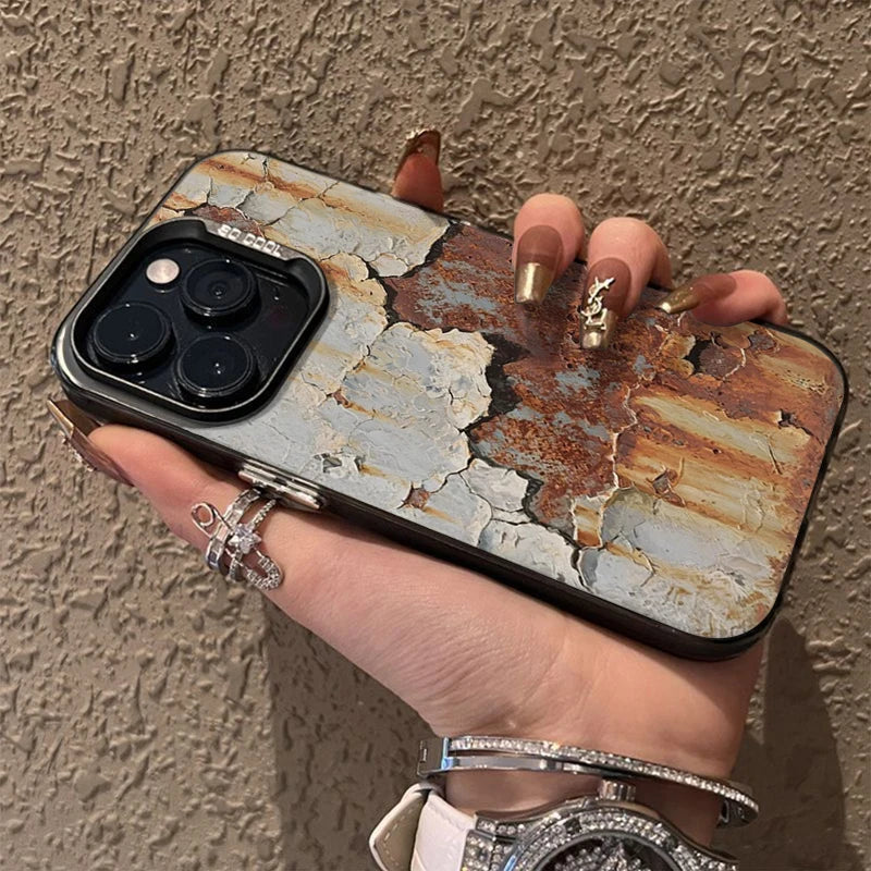 Industrial Rust Finish Shockproof iPhone Case
