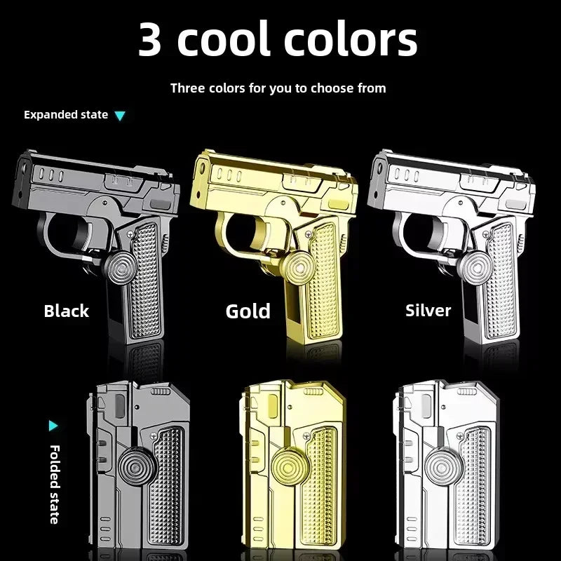 Foldable Dual-Form Gun-Shaped Windproof Lighter