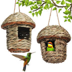 Rustic Natural Wicker Outdoor Birdhouse