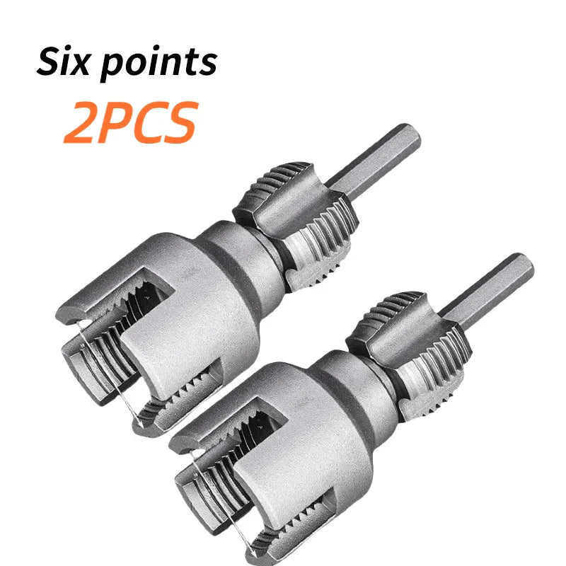 Pipe Thread Reamer & Edge Cutter Drill Attachment Tool