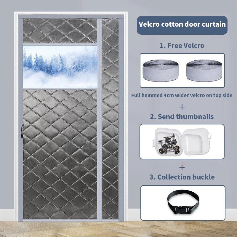 Magnetic Cold-Proof Cotton Door Curtain