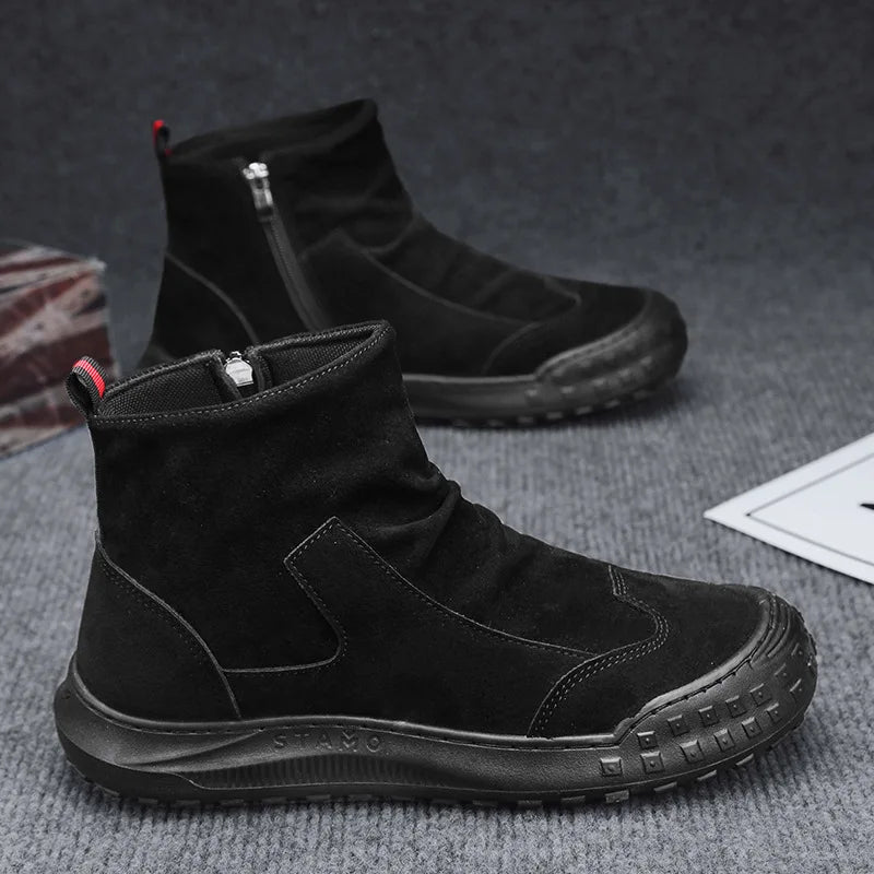 Motorcycle Weather-Resistant Slip-On Boots