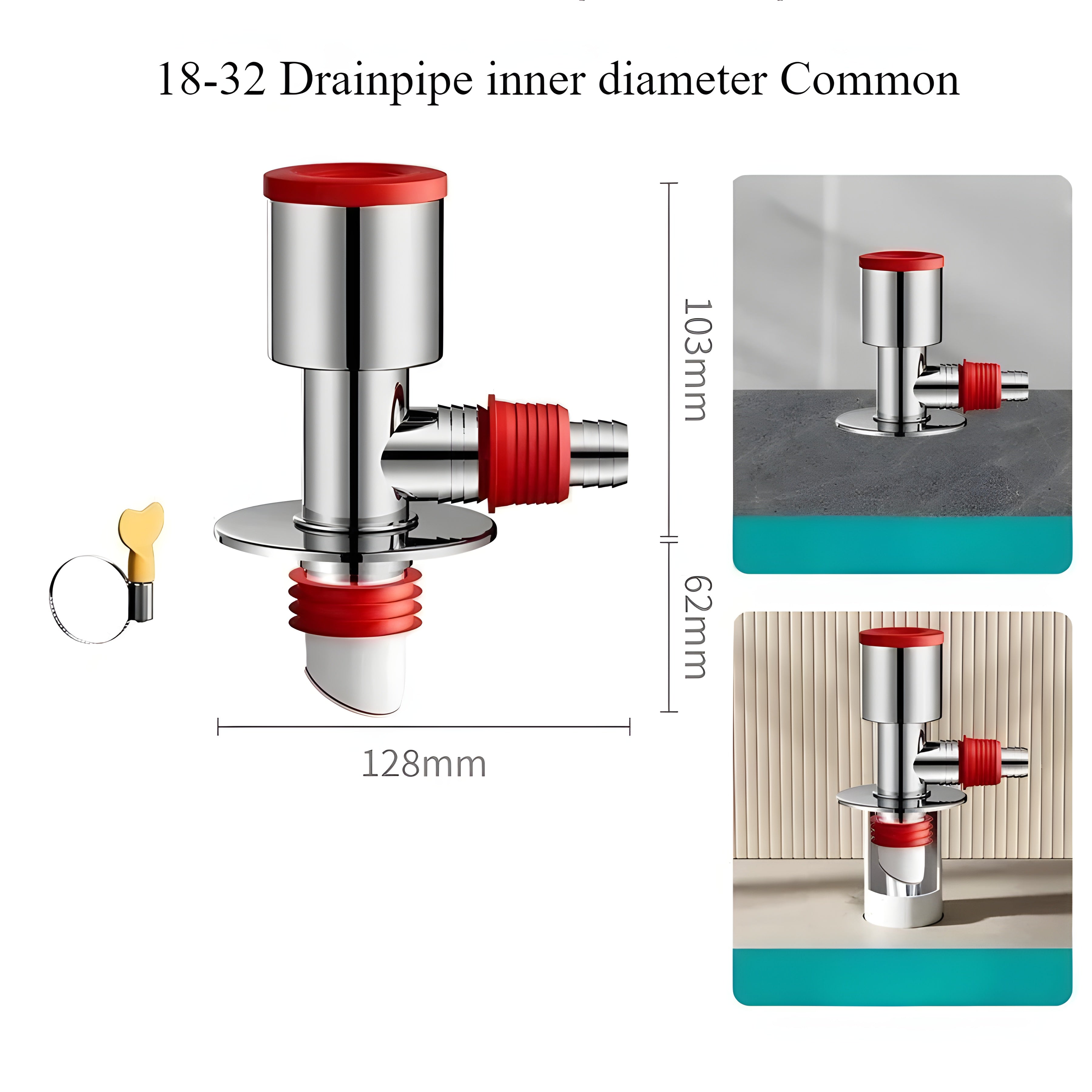 Anti-Odor Washing Machine Floor Drain Connector