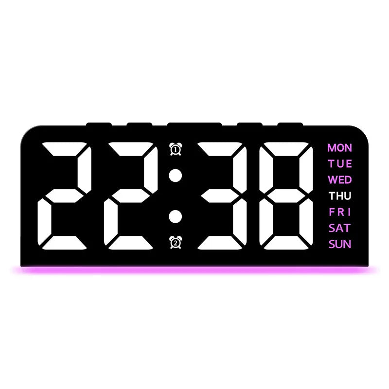 Modern LED All Week Display Night Lamp Alarm Clock